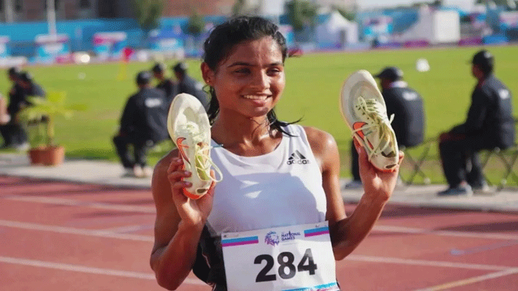 Udanpari Seema won gold medal in 5 thousand meters race, atmosphere of ...